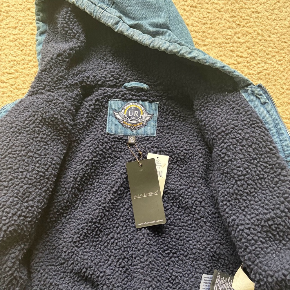 Brand new Urban Republic Kids Denim Hooded Jacket